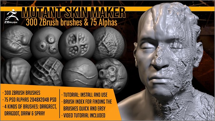 01-main-mutant-skin-maker-brushes-alphas-post-apocalyptic-3d-zbrush-artstation-artistic-squad